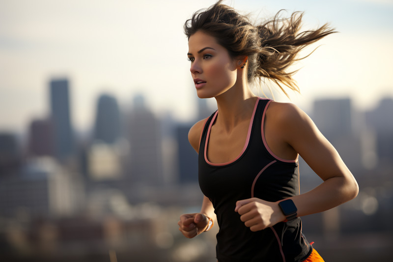 woman running